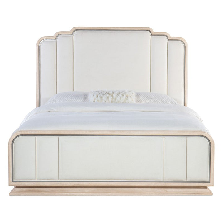 Nouveau Chic - King Upholstered Bed - Light Brown