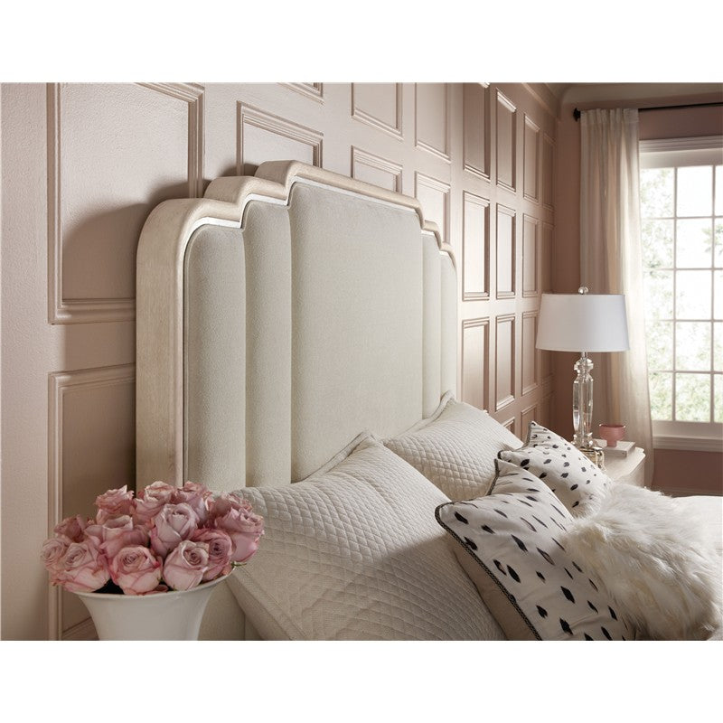 Nouveau Chic - King Upholstered Bed - Light Brown