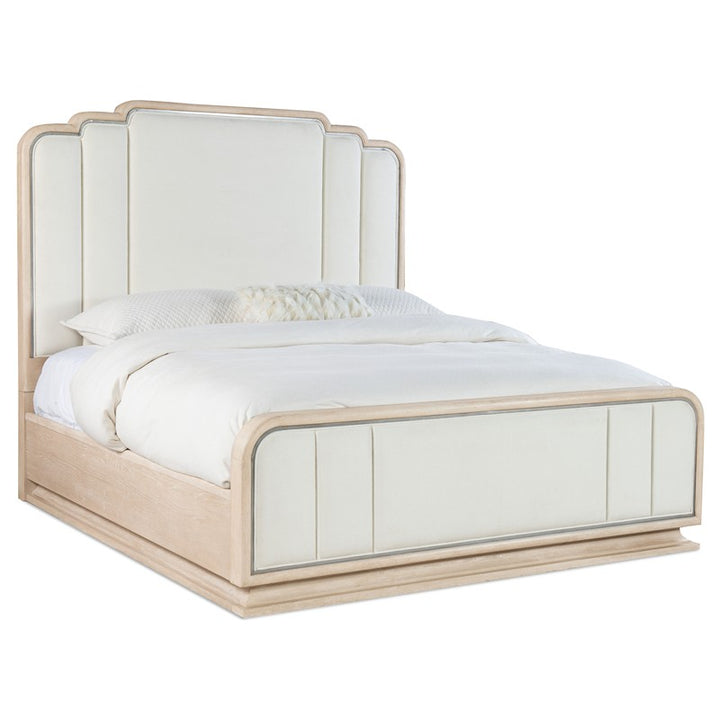 Nouveau Chic - King Upholstered Bed - Light Brown