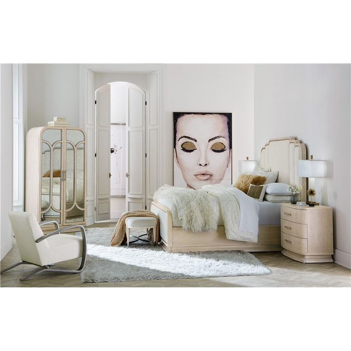 Nouveau Chic - King Upholstered Bed - Light Brown