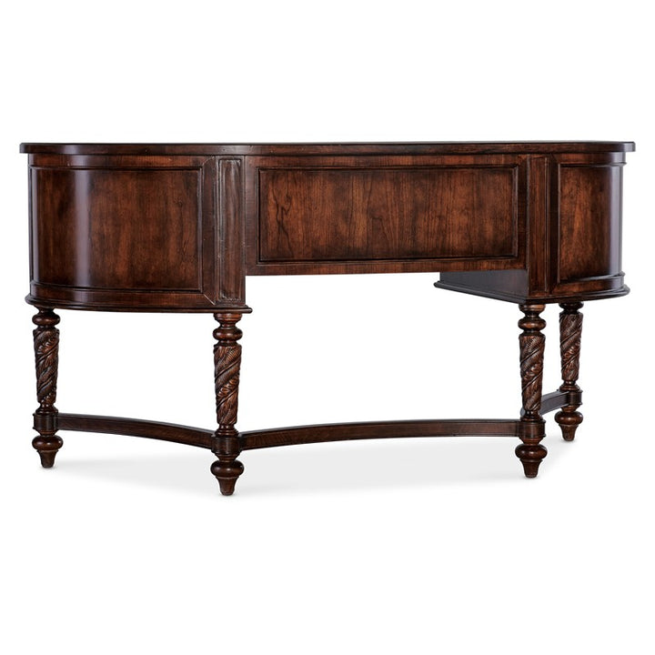 Charleston - Kidney Writing Desk - Dark Brown