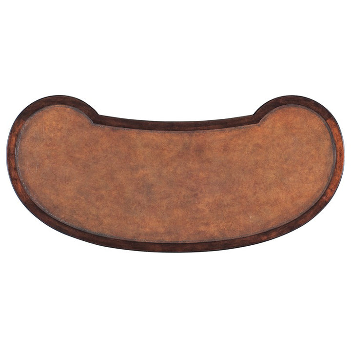 Charleston - Kidney Writing Desk - Dark Brown