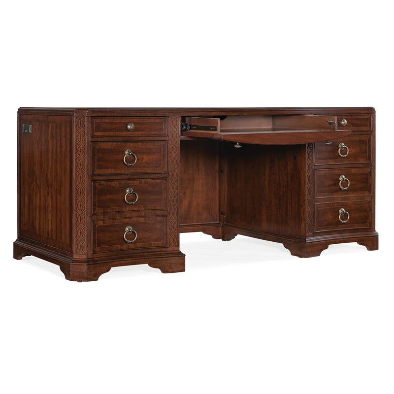 Charleston - Executive Desk - Dark Brown