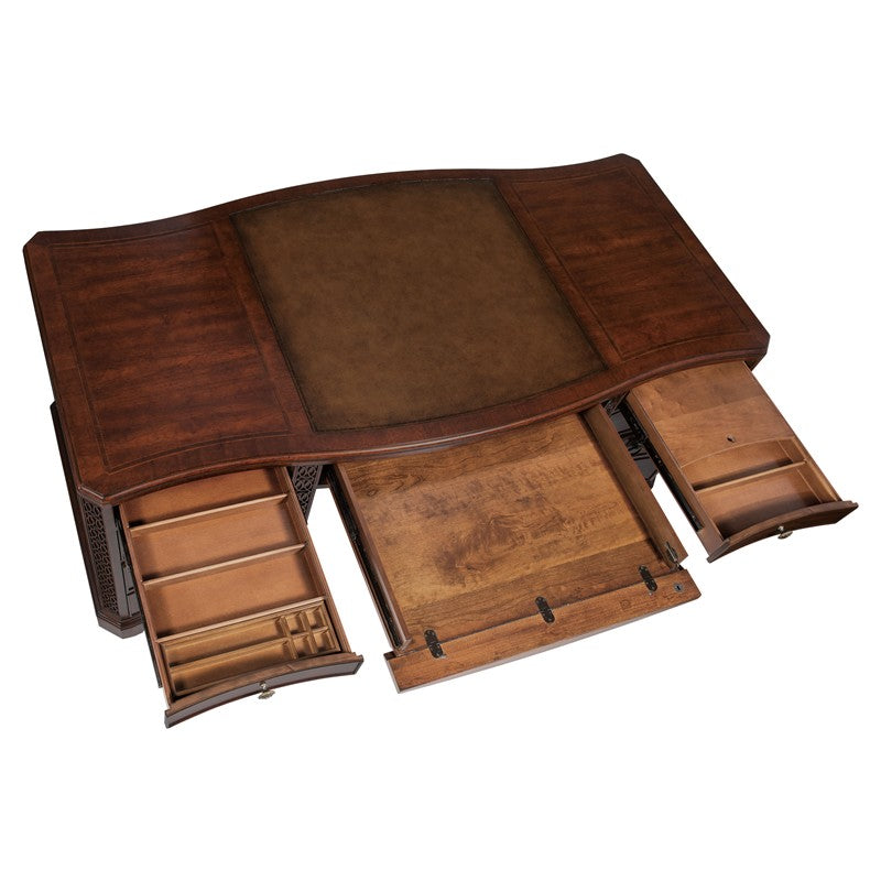 Charleston - Executive Desk - Dark Brown