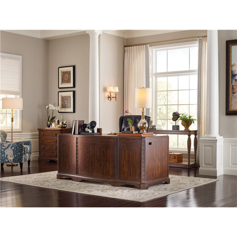 Charleston - Executive Desk - Dark Brown