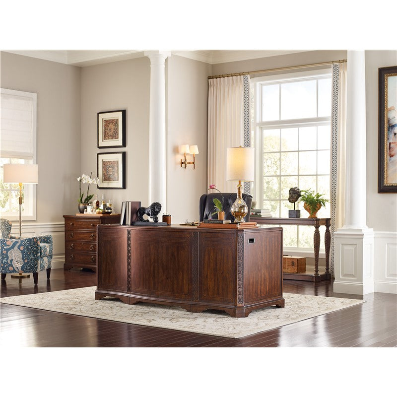Charleston - Executive Desk - Dark Brown