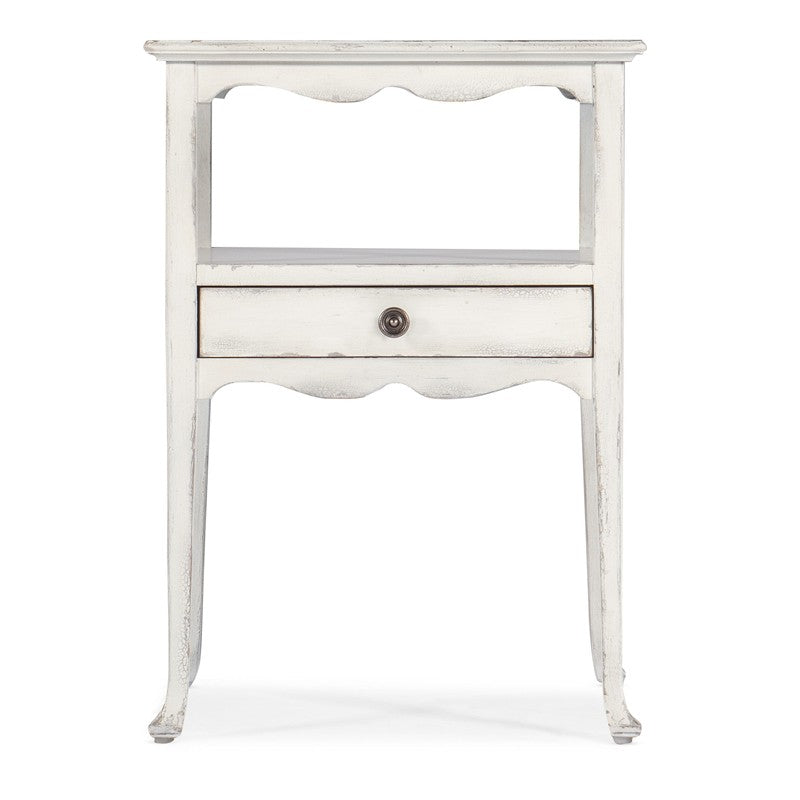 Charleston - One-Drawer Accent Table - White