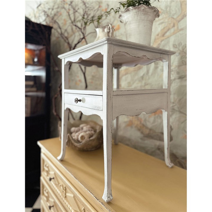 Charleston - One-Drawer Accent Table - White