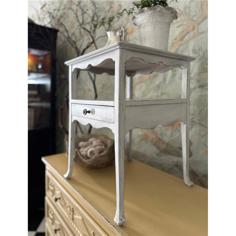 Charleston - One-Drawer Accent Table - White