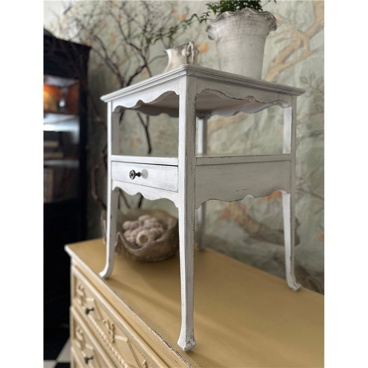 Charleston - One-Drawer Accent Table - White