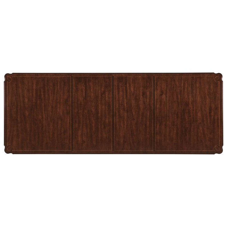 Charleston - Rectangle Leg Dining Table With 2-22" leaves - Dark Brown