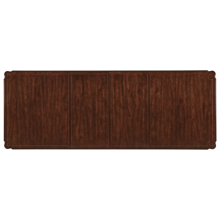 Charleston - Rectangle Leg Dining Table With 2-22" leaves - Dark Brown