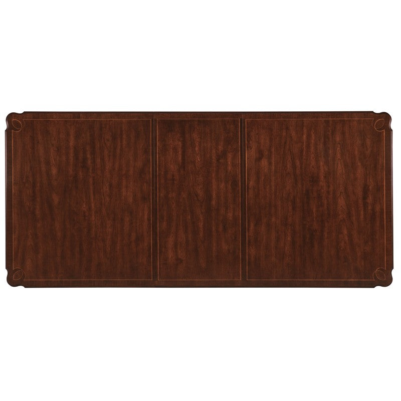Charleston - Rectangle Leg Dining Table With 2-22" leaves - Dark Brown