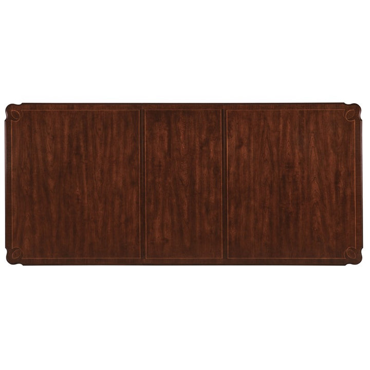 Charleston - Rectangle Leg Dining Table With 2-22" leaves - Dark Brown