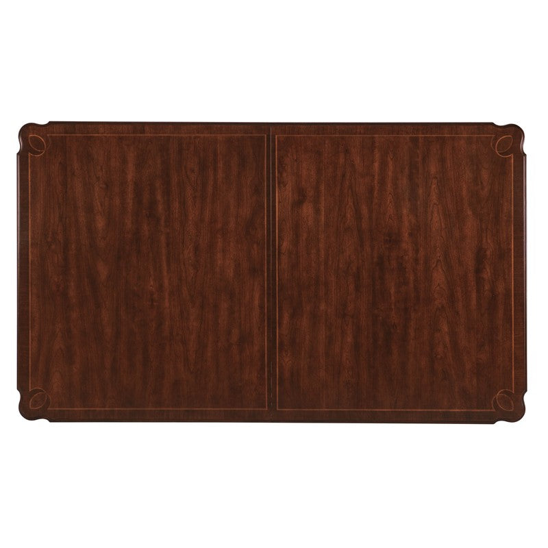 Charleston - Rectangle Leg Dining Table With 2-22" leaves - Dark Brown