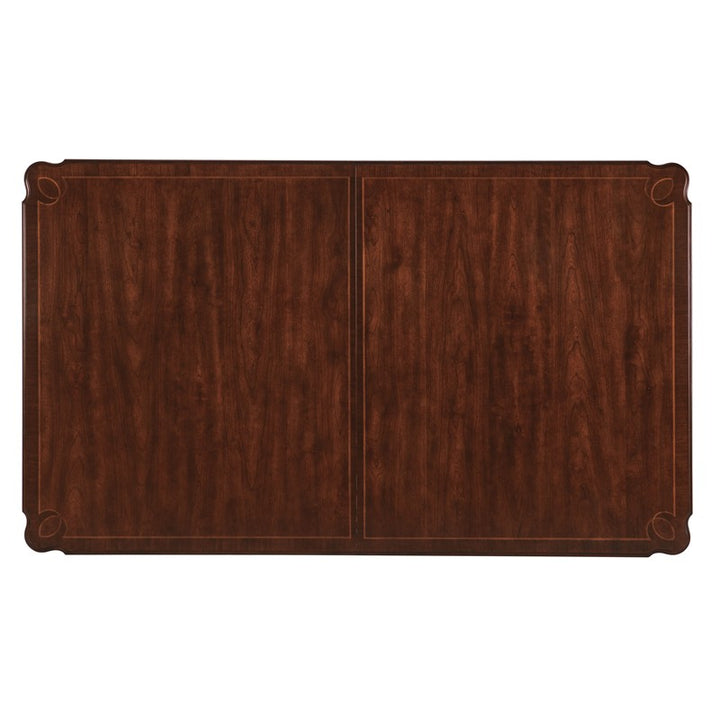 Charleston - Rectangle Leg Dining Table With 2-22" leaves - Dark Brown