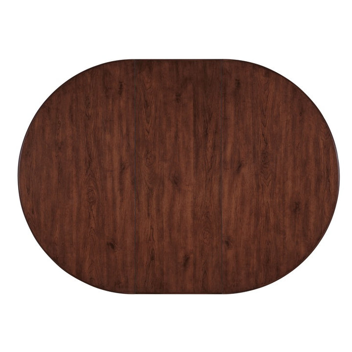 Charleston - Round Pedestal Dining Table With 1-20" leaf - Dark Brown