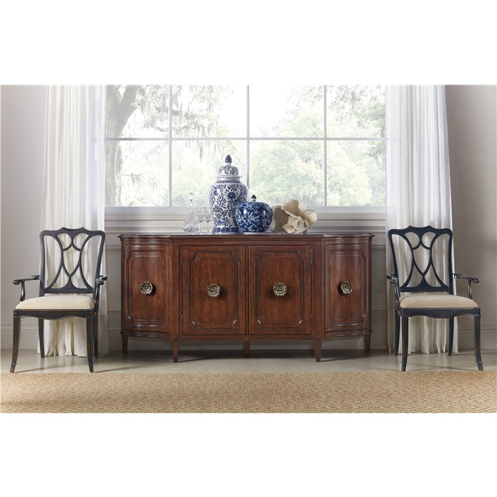 Charleston - Four-Door Buffet - Dark Brown