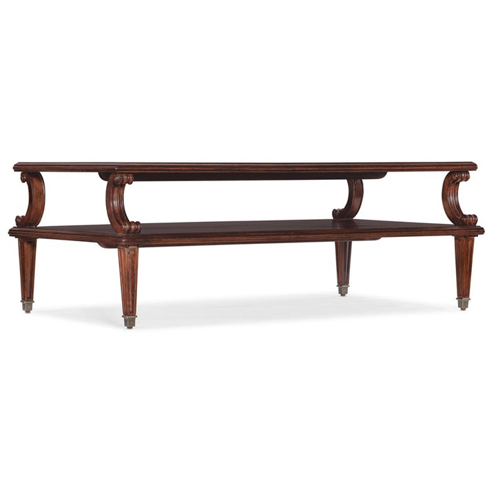 Charleston - Rectangle Cocktail Table - Brown, Dark