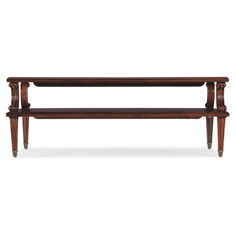 Charleston - Rectangle Cocktail Table - Brown, Dark