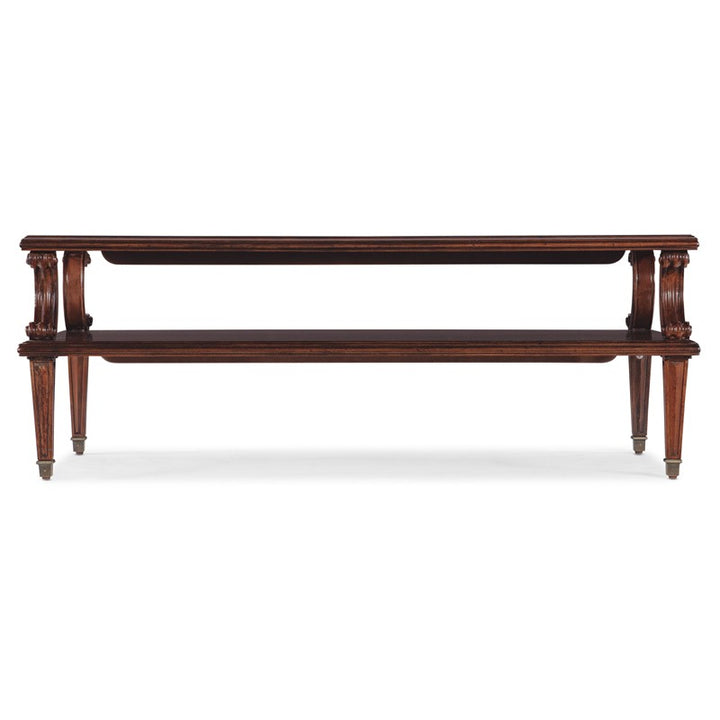 Charleston - Rectangle Cocktail Table - Brown, Dark