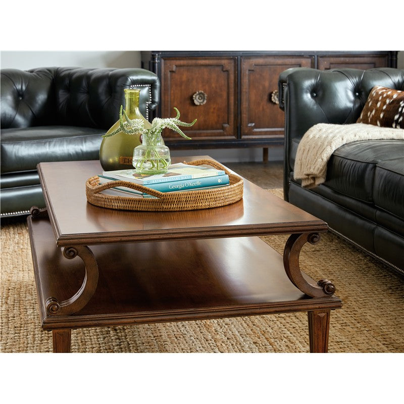 Charleston - Rectangle Cocktail Table - Brown, Dark