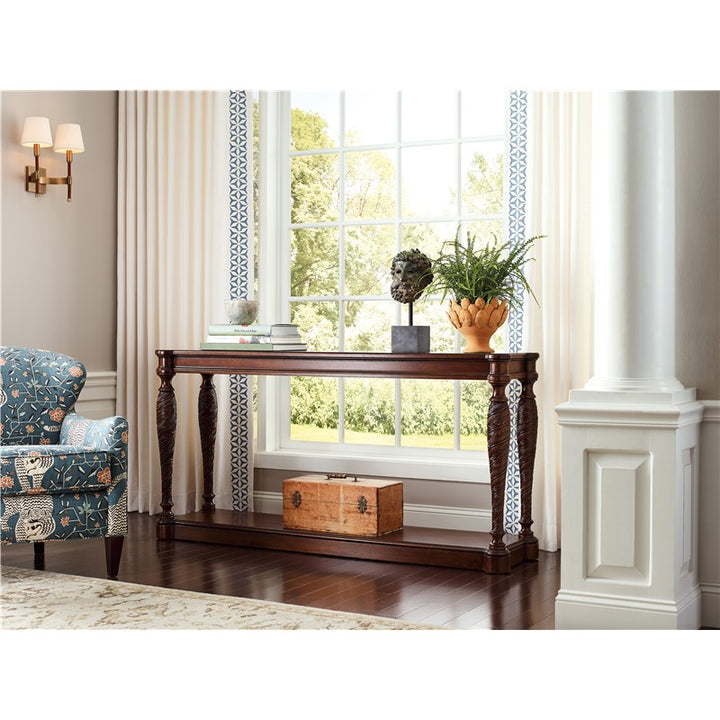 Charleston - Wood Traditional Console Table - Dark Brown