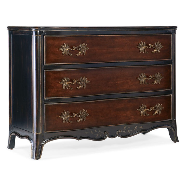 Charleston - Three-Drawer Accent Chest - Dark Brown