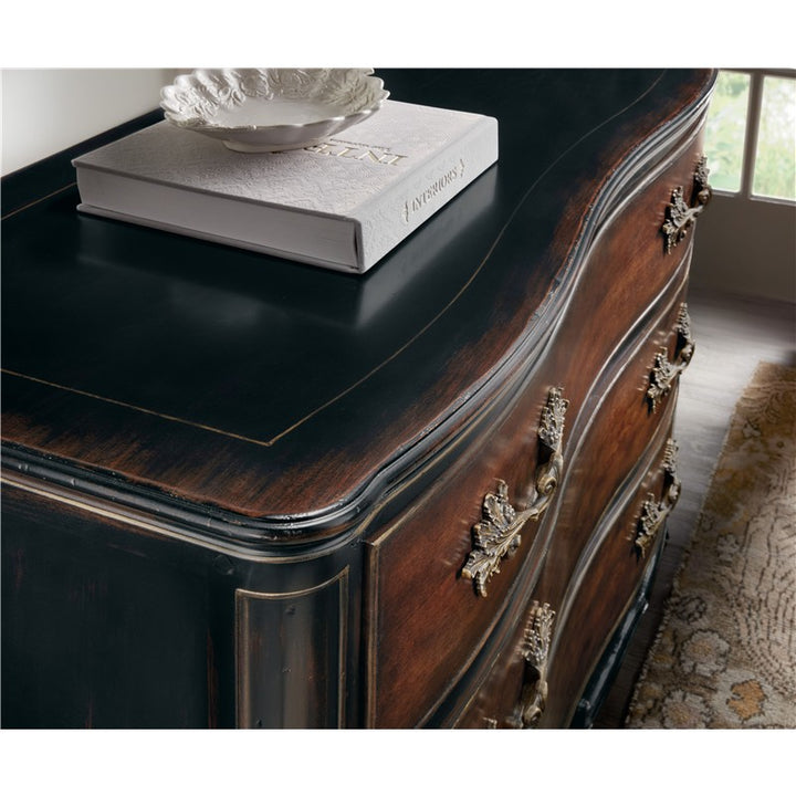 Charleston - Three-Drawer Accent Chest - Dark Brown