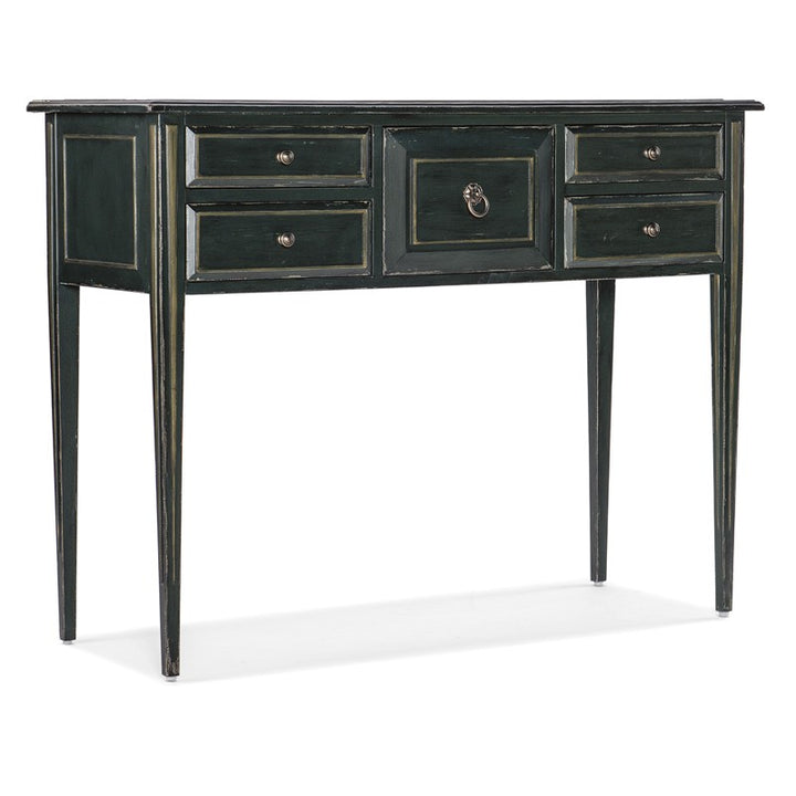 Charleston - Five-Drawer Console Table - Dark Green