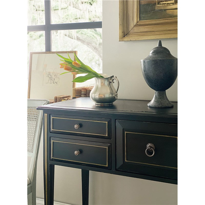 Charleston - Five-Drawer Console Table - Dark Green