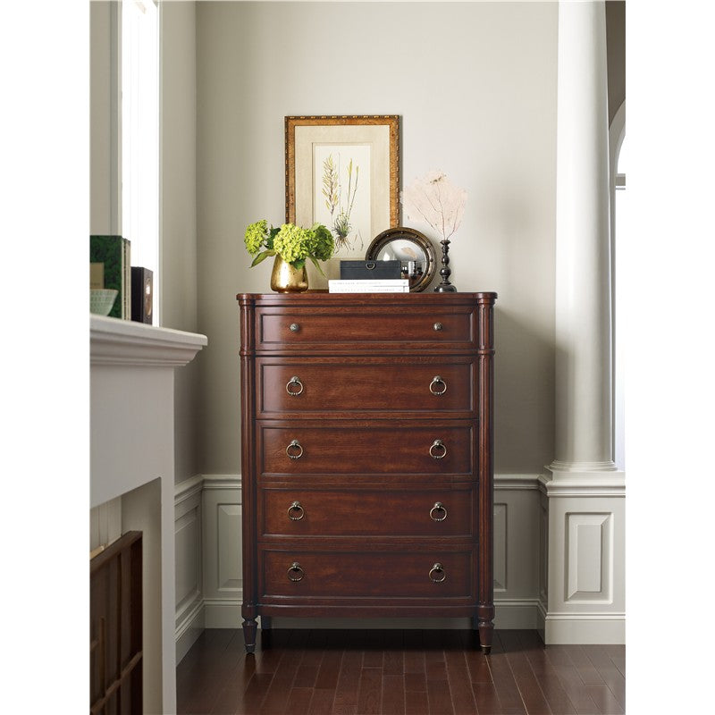 Charleston - Five-Drawer Chest - Dark Brown