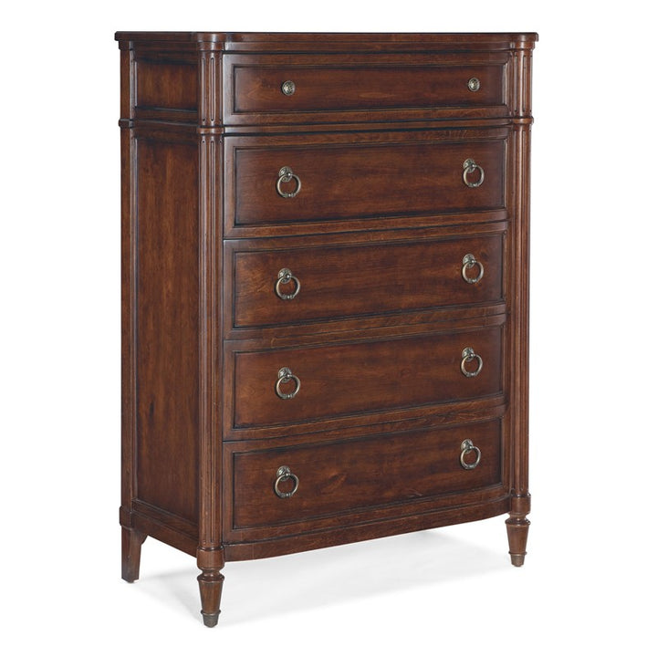 Charleston - Five-Drawer Chest - Dark Brown