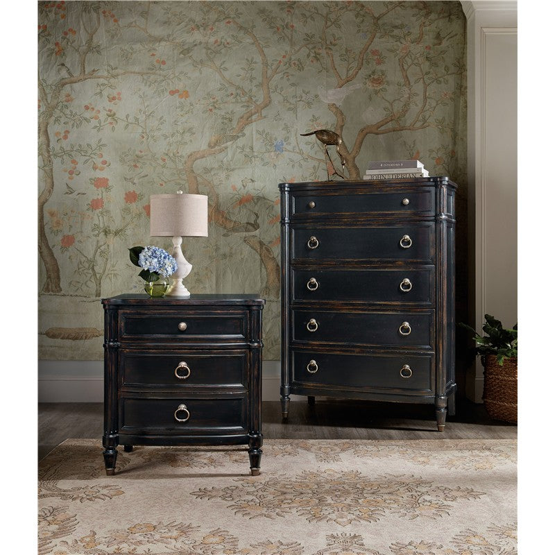 Charleston - Five-Drawer Chest - Black