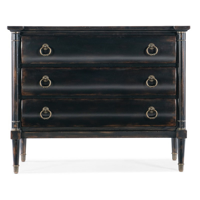 Charleston - Three Drawer Chest - Armoire Base - Black