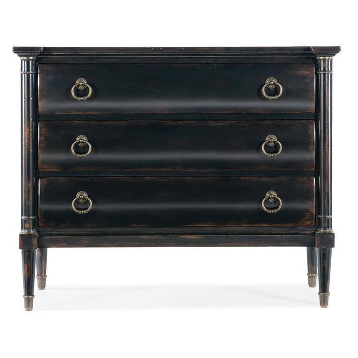 Charleston - Three Drawer Chest - Armoire Base - Black