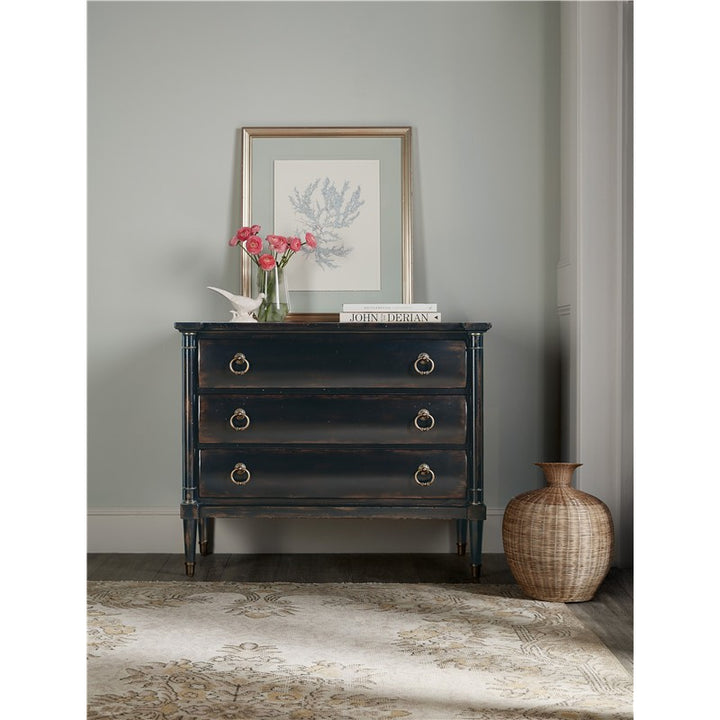 Charleston - Three Drawer Chest - Armoire Base - Black