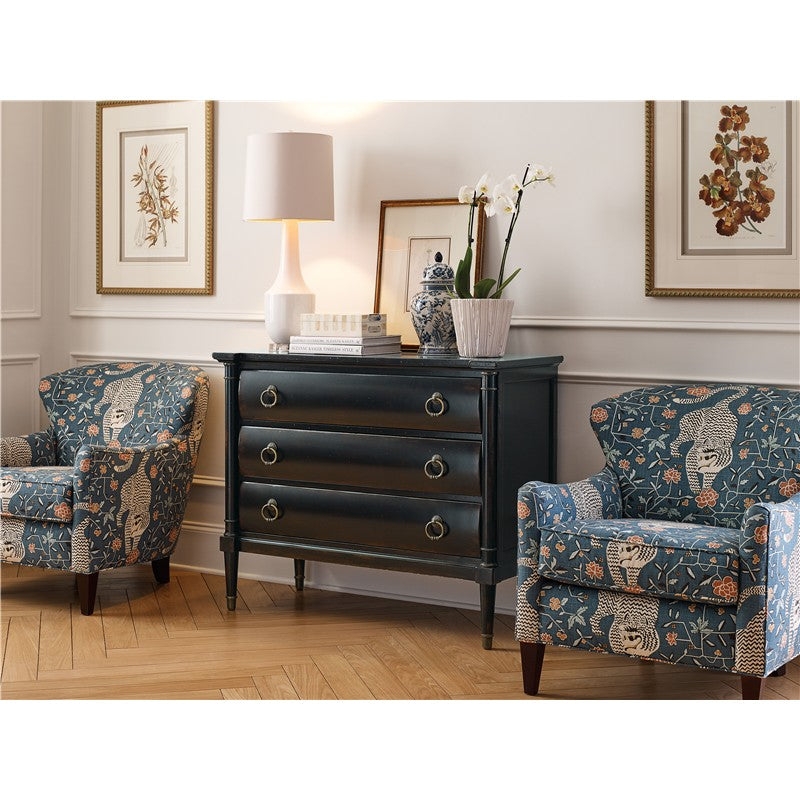 Charleston - Three Drawer Chest - Armoire Base - Black