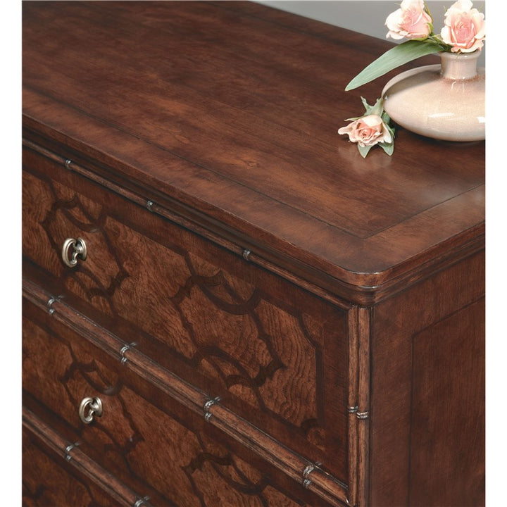 Charleston - Three-Drawer Wood Nightstand - Dark Brown