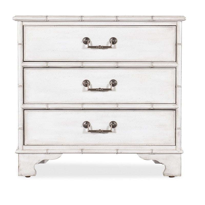 Charleston - Three-Drawer Nightstand - White