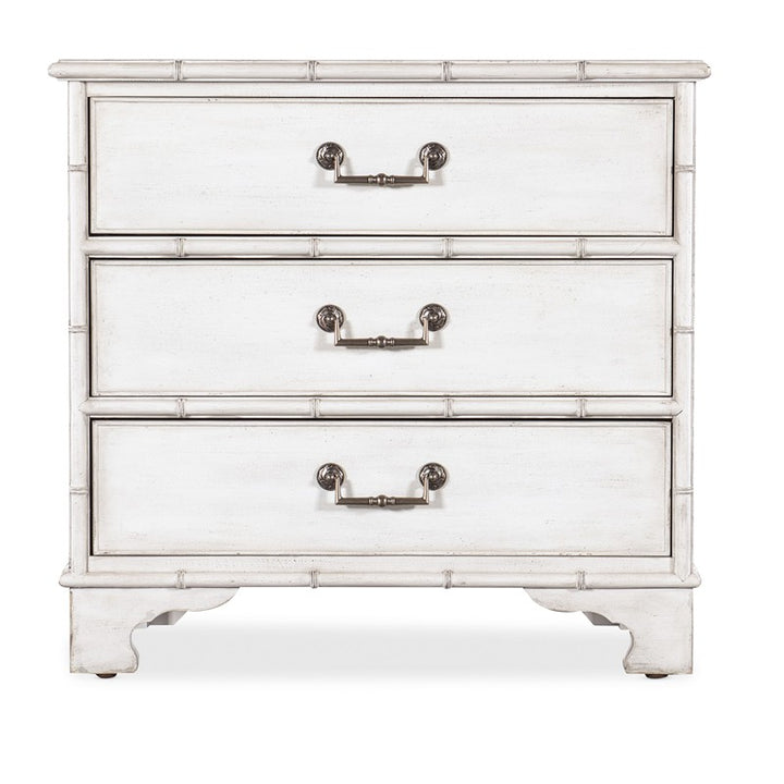 Charleston - Three-Drawer Nightstand - White