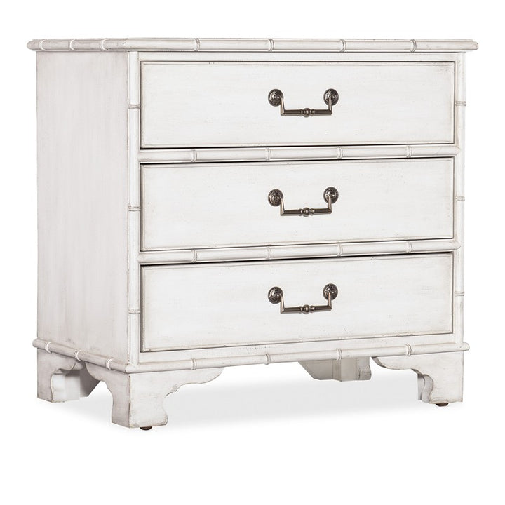 Charleston - Three-Drawer Nightstand - White