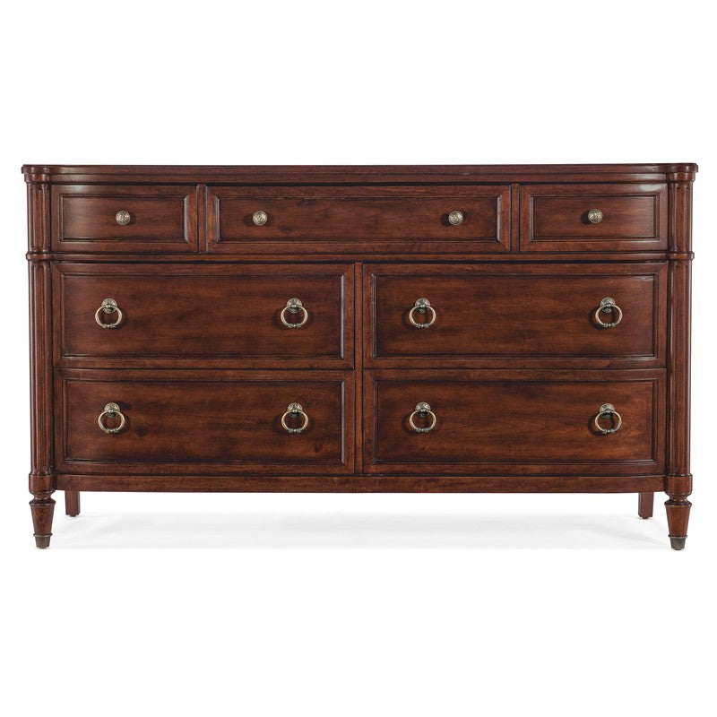 Charleston - Seven-Drawer Dresser - Dark Brown