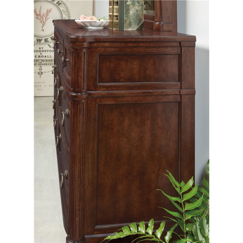 Charleston - Seven-Drawer Dresser - Dark Brown