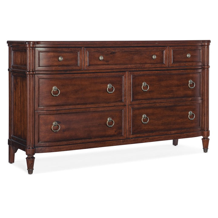 Charleston - Seven-Drawer Dresser - Dark Brown