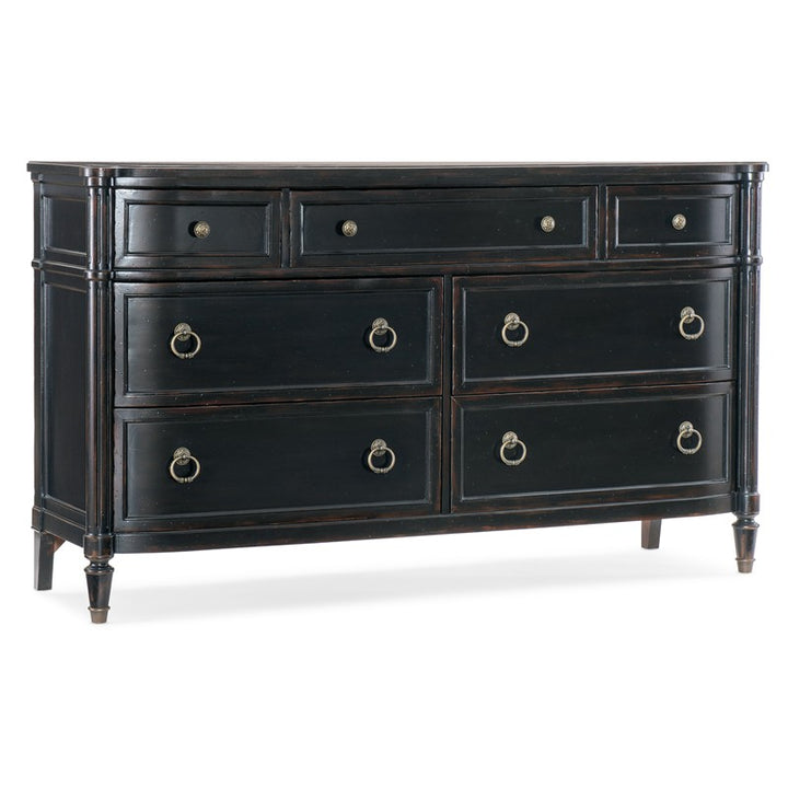 Charleston - Seven-Drawer Dresser - Black