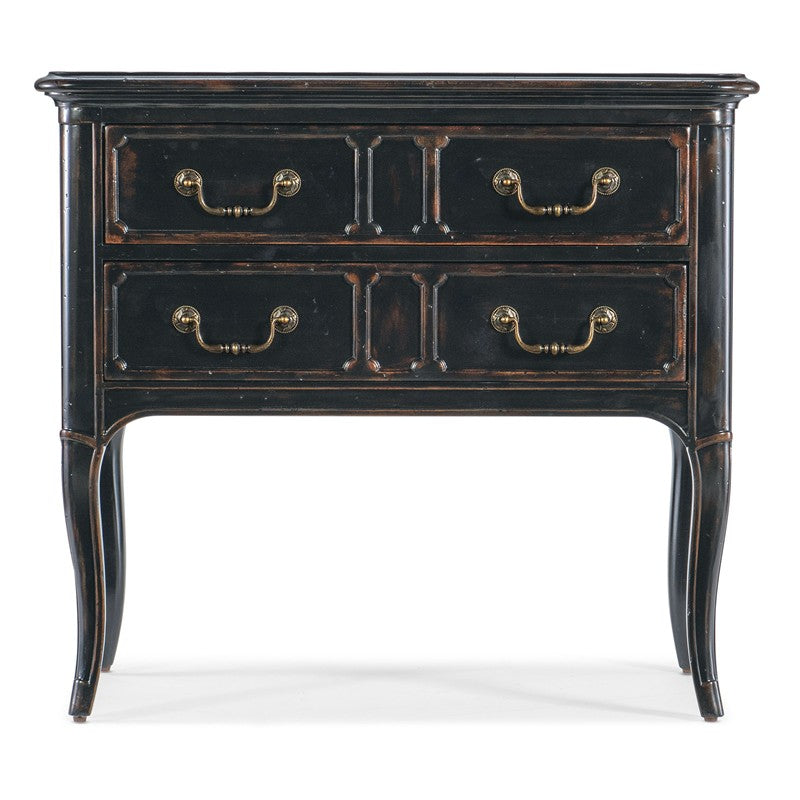 Charleston - Two-Drawer Nightstand - Black