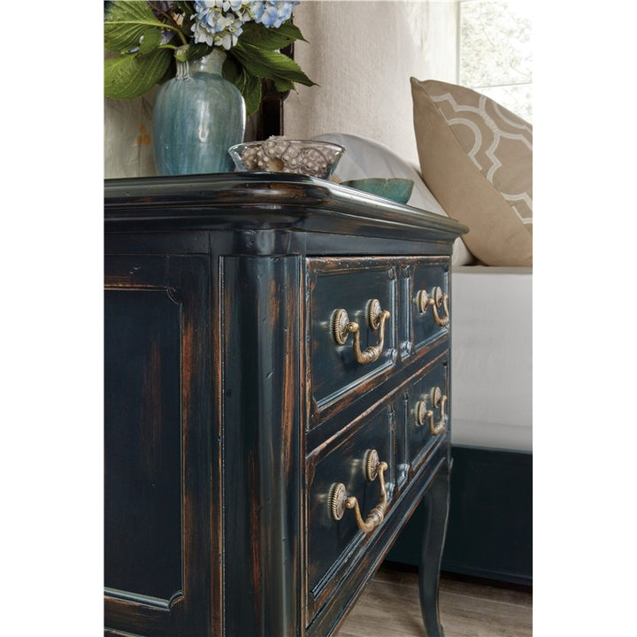 Charleston - Two-Drawer Nightstand - Black