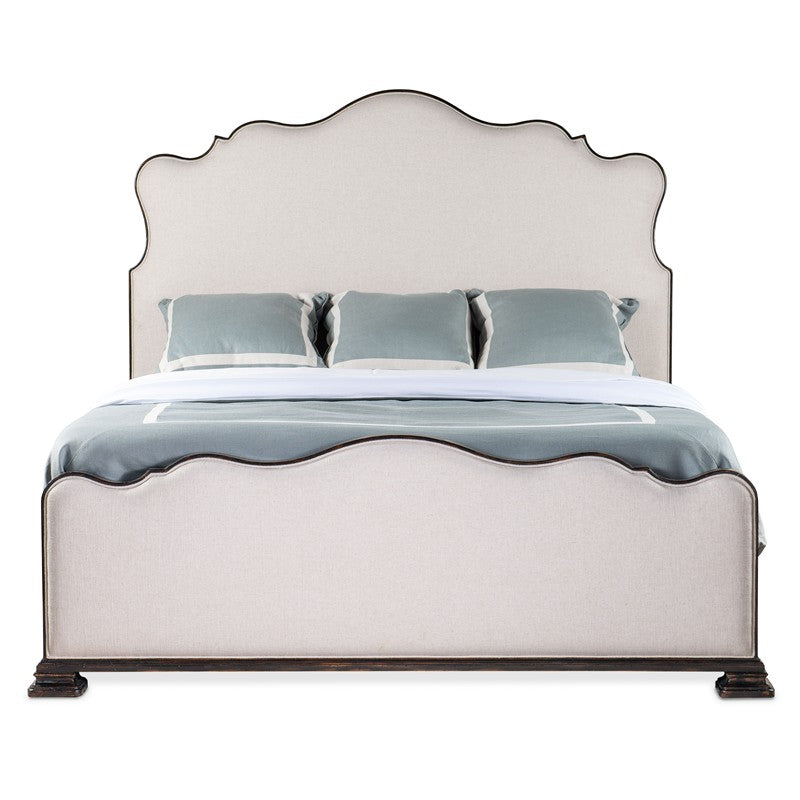 Charleston - California King Upholstered Bed - Black