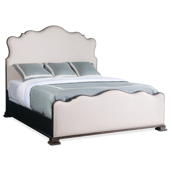 Charleston - California King Upholstered Bed - Black